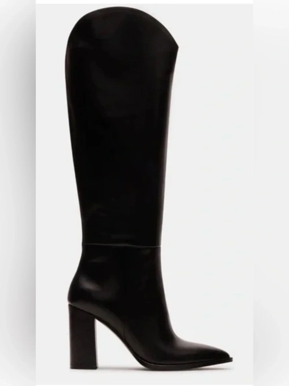 Steve Madden Bixby Black Pointed-Toe Over-the-Knee Boots